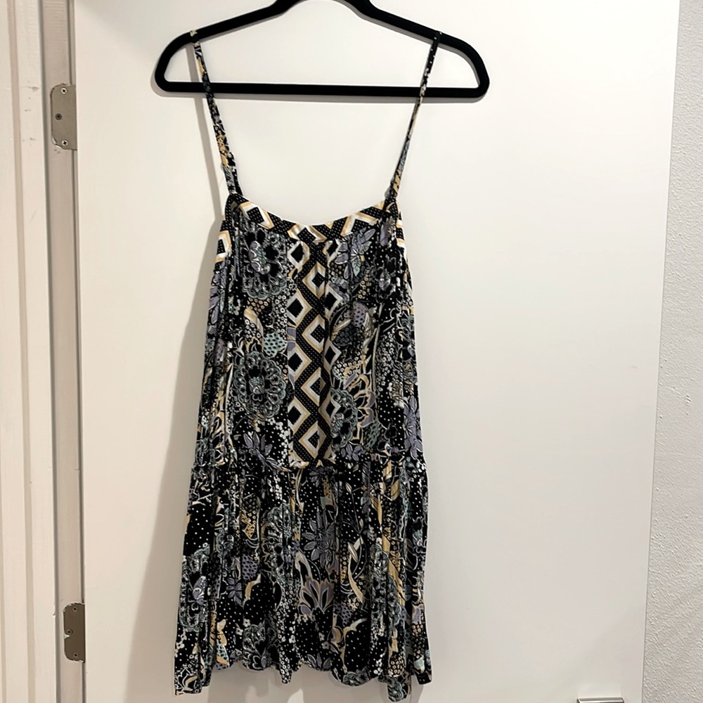 Free People Patterned Mini Dress